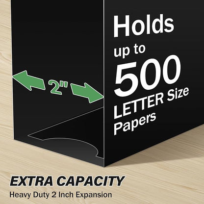 Ansook Plastic Extra Capacity Hanging File Folder, 12 Pack Reinforced Letter - Image 4