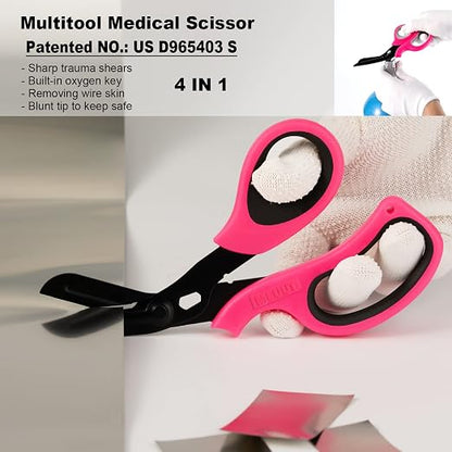 MEUUT 2 Pack Trauma Shears Patented Bandage Scissors - Image 3