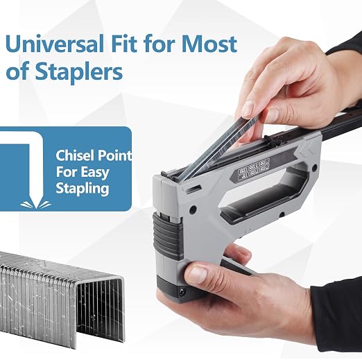 Heavy Duty T50 Staples 2054-Count 5 Sizes Galvanized 3/8" Crown | Includes: 1/4" - Image 3