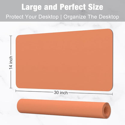 Hsurbtra Desk Pad, XL Extended Mouse Pad, Waterproof Desktop Blotter Protector - Image 3