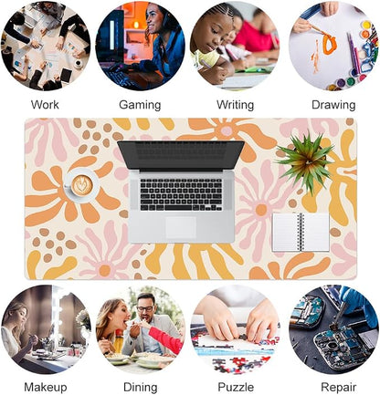Colorful Star Large Mouse Pad, PU Leather Waterproof Desk Mat, Computer Gaming - Image 8