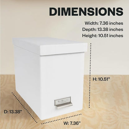 Bigso John Fiberboard Label Frame Desktop File Storage Box - Image 7