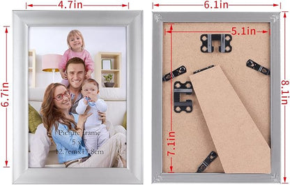 Giftgarden 5x7 Picture Frame Silver Set of 12 - Image 3