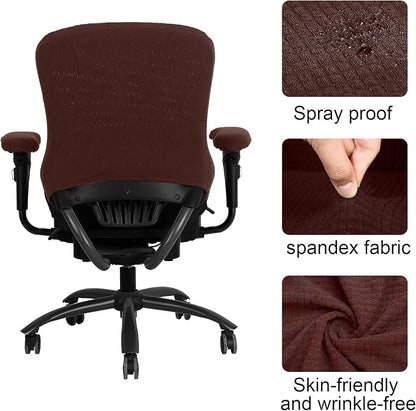 Tallew 4 Pcs Office Chair Covers Set Computer Universal Protective Stretchable - Image 3