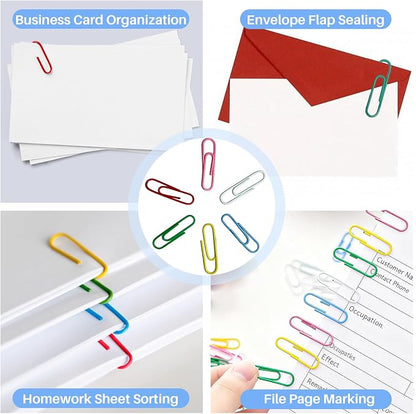 250 PCS Colored Office Clips Set - Image 6
