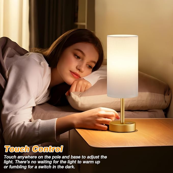 Dicoool Small Touch Bedside Lamp - Image 2