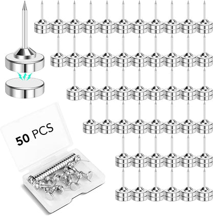 E BAVITE Magnetic Pushpins, 50 Sets Magnet Thumb Tacks by EBAVITE