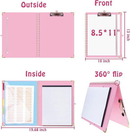 HAUTOCO Clipboard Folio with Refillable Notepad - Image 2