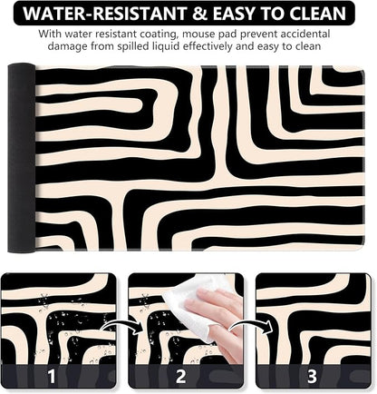 iCasso Gaming Mouse Pad, Large Stable Rubber Base Mousepad - Image 3