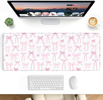 Desk Mat, Big Desk Pad, 31.5x11.8 Inches Extended Big Gaming Mouse Pad by stanploe