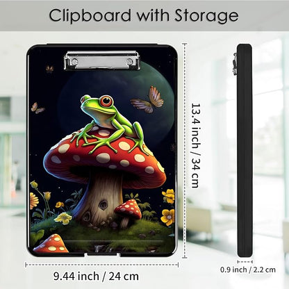Clipboard with Storage, Office Supplies Nursing Clipboards Folder with Pen - Image 2