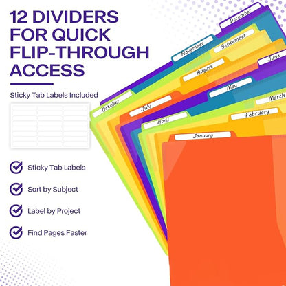 Binditek 1 Pack 24 Pocket Poly Project Organizer - Image 7