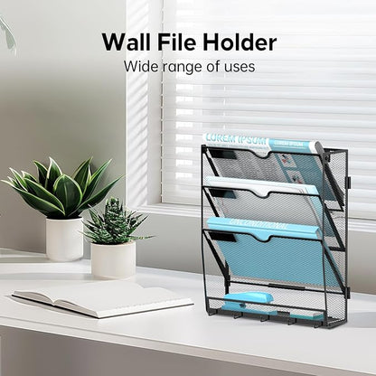 2 Pack 4 Tier Wall File Organizer - Image 6