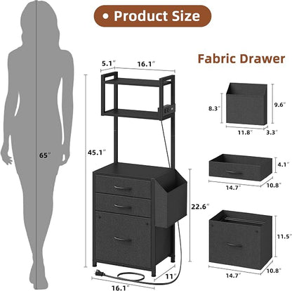 HIGDBFE 3 Drawer File Cabinet - Image 3
