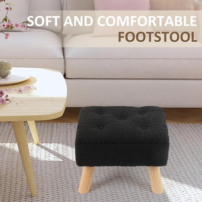 OGEMXU Storage Ottoman, Small Foot Stool Ottoman - Image 4