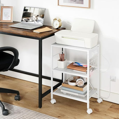 HOOBRO Industrial Printer Stand, 3-Tier Mobile Printer Table, Rolling Cart - Image 5