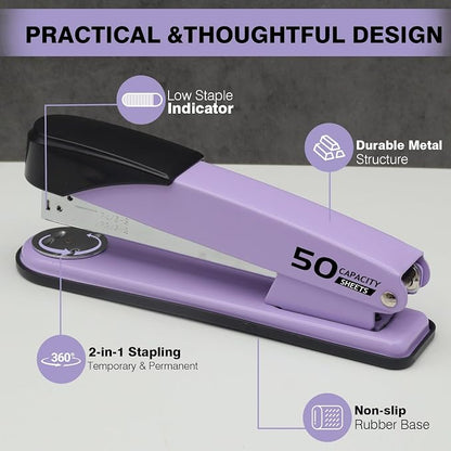 Metal Heavy Duty Stapler, 50 Sheet Capacity Stapler - Image 4