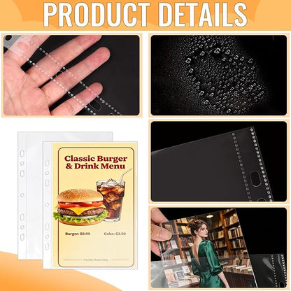 VOKOY 25 Pack 5.5x8.5 Inch Sheet Protectors - Image 3