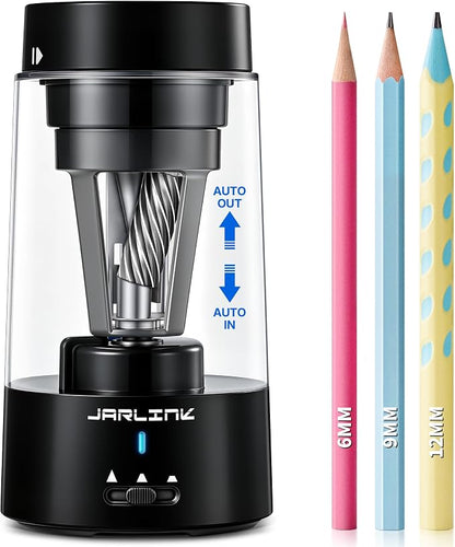 JARLINK Electric Pencil Sharpener, Fully Automatic Rechargeable Pencil Sharpener by JARLINK