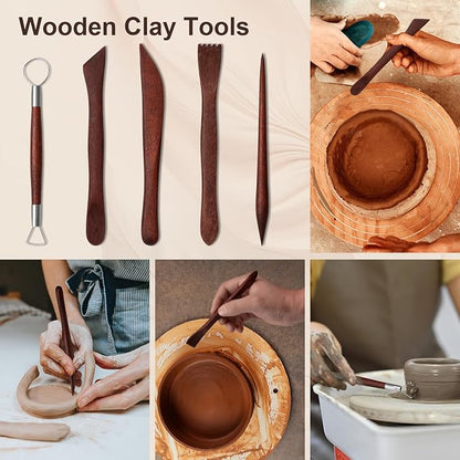Amrules Clay Tools Kit, Practical Polymer Clay Sculpting Tools Kit, Air Dry - Image 2