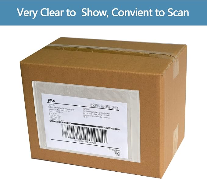 1000 PCS 7.5"x 5.5" Clear Self-Adhesive Packing List Envelopes - Image 5