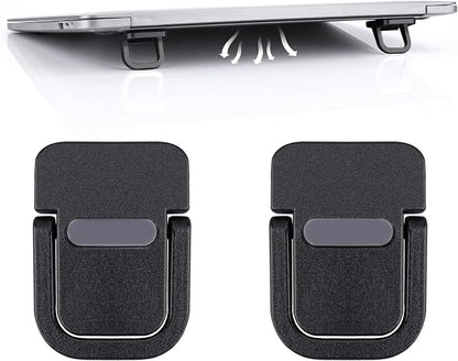 Abeillo 2PCS Portable Keyboard Riser, Self-Adhesive Mini Laptop Stand Invisible by Unknown