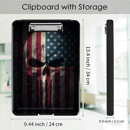 Clipboard with Storage, Office Supplies Nursing Clipboards Folder with Pen - Image 2