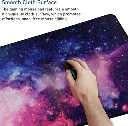 Gaming Mouse Pad with Stitched Edges, Durable Non-Slip Natural Rubber Base - Image 5