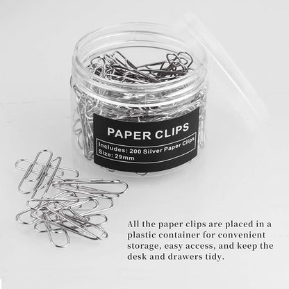 Paper Clips, 200 Pack, Paperclips, Paper Clip, Suitable - Image 5