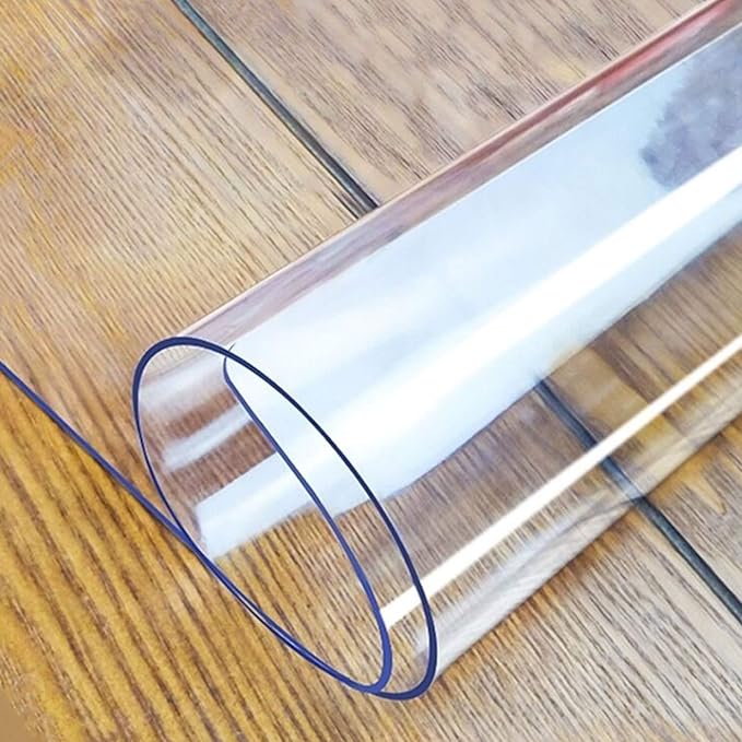 LovePads Clear Table Cover Protector, 24 x 40 Inch 2mm Thick Plastic Table Cover by LovePads