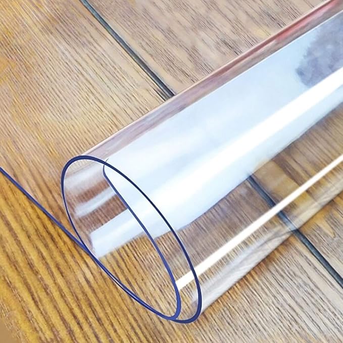 LovePads Clear Table Cover Protector, 44 x 70 Inch 2mm Thick Plastic Table Cover by LovePads