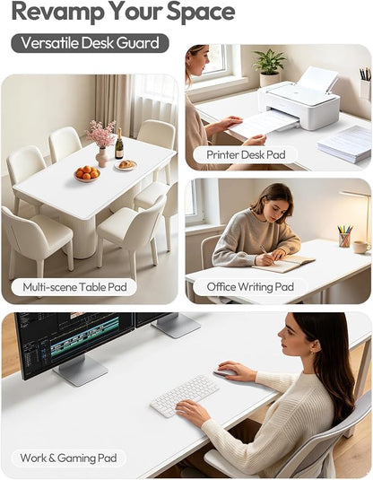YSAGi Leather Desk Protector, Office Mat, Large Mouse Mat, Non-Slip PU Leather - Image 7