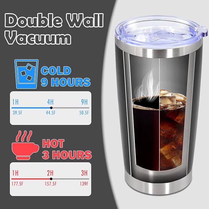 20oz Tumbler Bulk Stainless Steel Tumbler Cup with Lid Vacuum Insulated Double Wall Travel Mug, Durable Powder Coated Travel Coffee Tumbler Mug for Hot & Cold Drinks, Black,12 Pack - Image 5