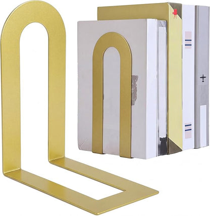 Chunful 6 Pcs Modern Metal Book Ends by Chunful