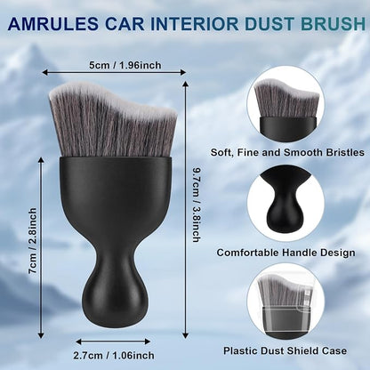 Amrules 2 PCS Car Interior Detailing Brush, Auto Car Dusting Brushes, Soft - Image 2