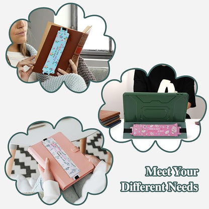 MoKo Elastic Pen Holder for Notebook, 4 Pieces PU Leather Pencil Case - Image 6