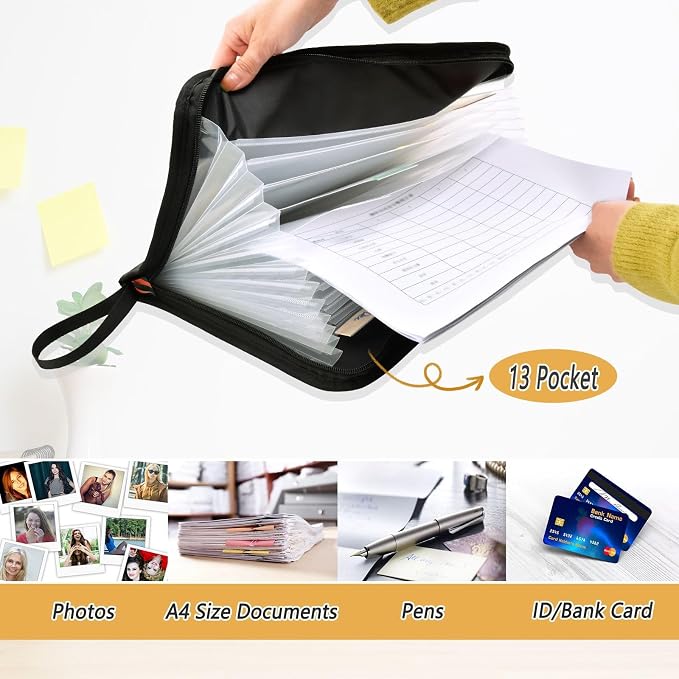 Beautiful Phoenix Accordion File Organizer Expanding Document Folder - Image 5