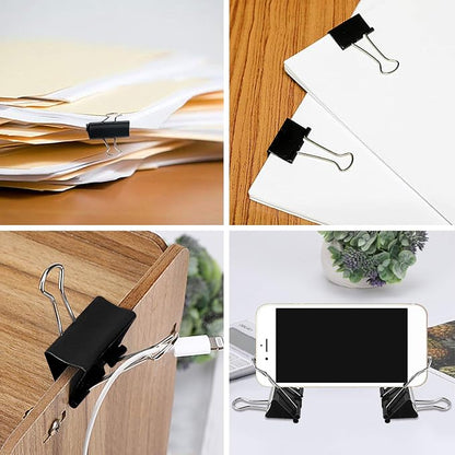 SANNIX 110 PCS Binder Clips Assorted Sizes, X Large, Mini and Micro, Binder - Image 6