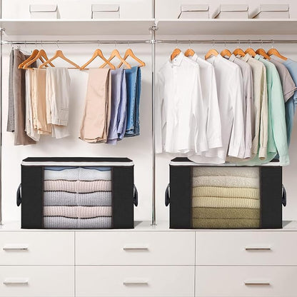 Budding Joy 90 L Large Storage Bags, 10 Pack Clothes Storage Bins Foldable - Image 2