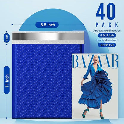 Fuxury Bubble Mailers 8.5x12 Inch 40 Pack Large Bubble Envelopes Opaque - Image 4