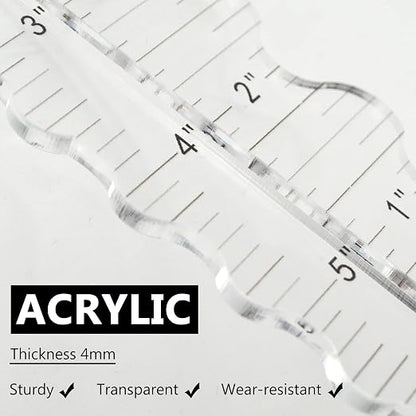 Acrylic Paper Tearing Ruler Craft Ruler - Image 4