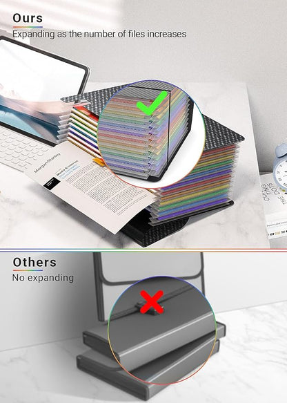 Expanding File Folder/Accordion File Organizer/Portable File Box - Image 6