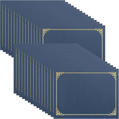 SUNEE Certificate Holders, Diploma Covers Gold Foil Border, by SUNEE