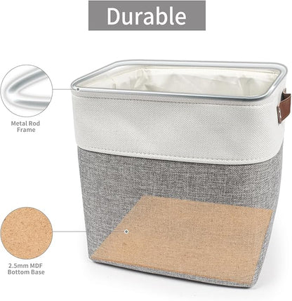Bagnizer Collapsible Fabric Storage Cubes 11x11 Cube Storage Bins, 4 Pack - Image 4