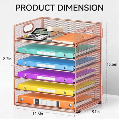6 Tiers Letter Tray Paper Organizer - Image 3