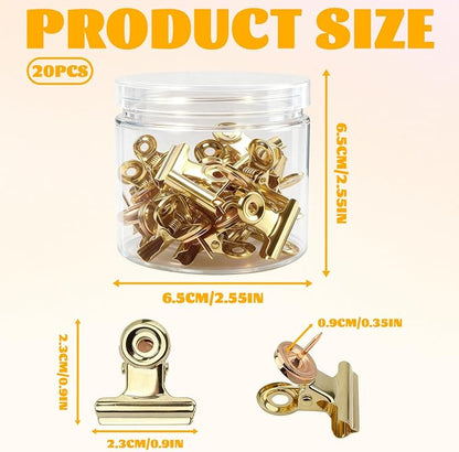 20Pcs Gold Push Pins Clips - Image 4