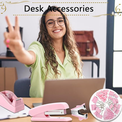 Office Supplies, Stapler and Tape Dispenser Set - Image 4