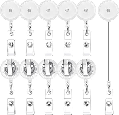 100 Pieces Retractable Badge Reels by BESARME
