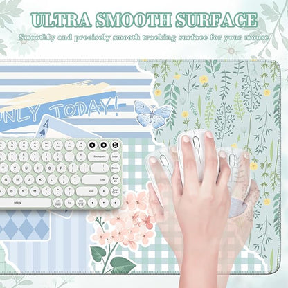 iCasso Floral Computer Mouse Pad, Desk Mat - Image 3