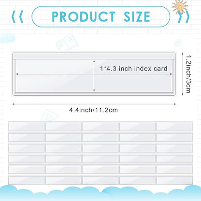 30 Pack Self-Adhesive Index Card Pockets - Image 2